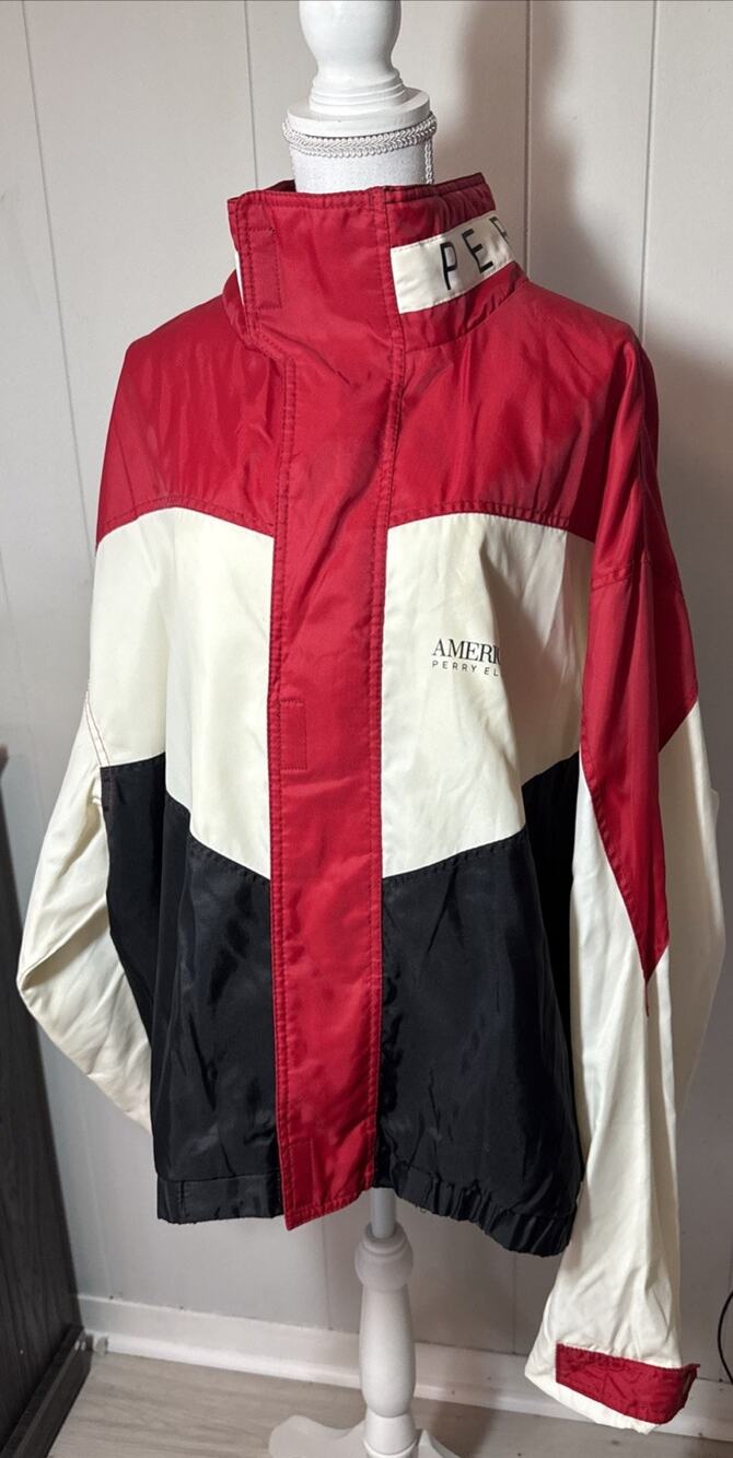 Vintage Perry Ellis AMERICA Windbreaker Jacket, Men's Size 2XL BB2